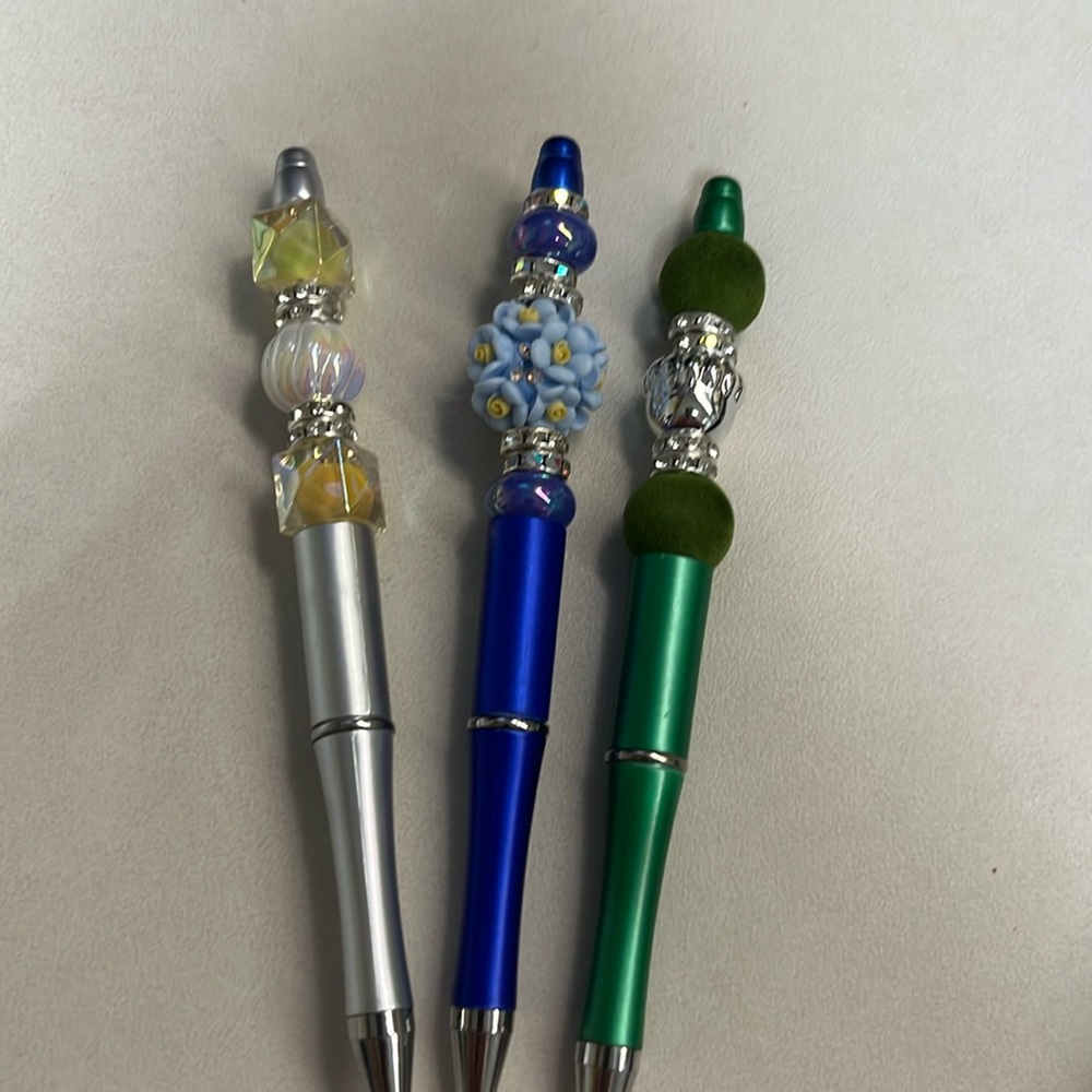 pens  with black ink 3 for $6.00 each pen has an ink refill. I made these ones
